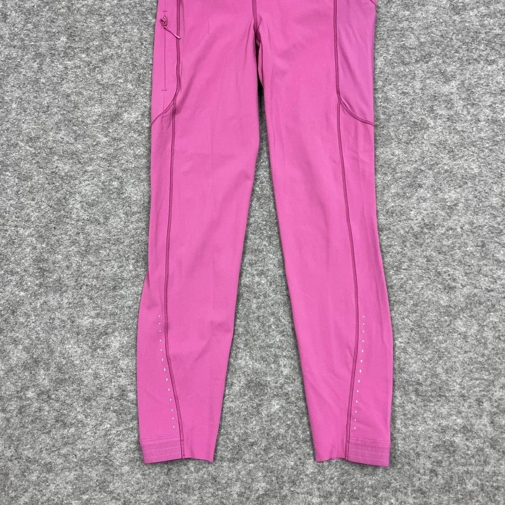 Lululemon Leggings Womens 6 Pink High Rise Fast free Tight Ankle Gym Nulux